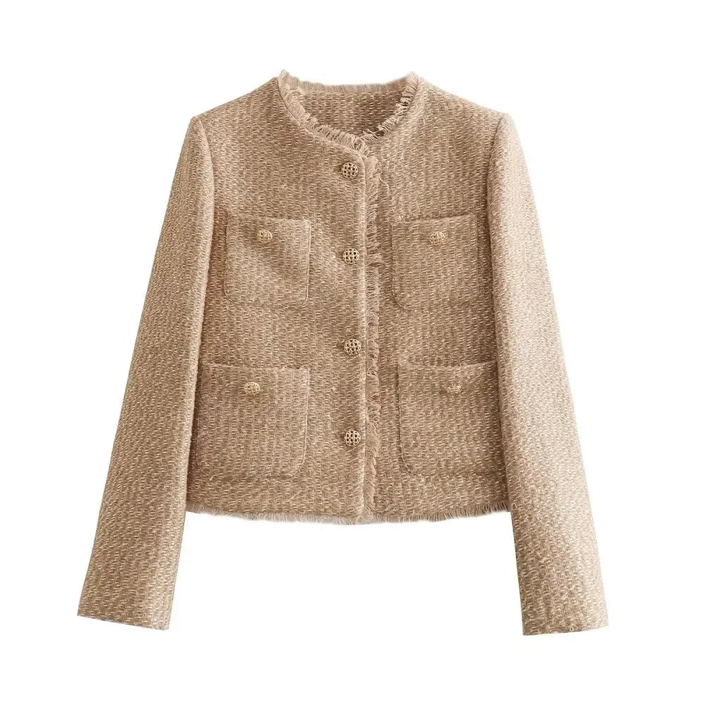 Cropped Tweed Jacket