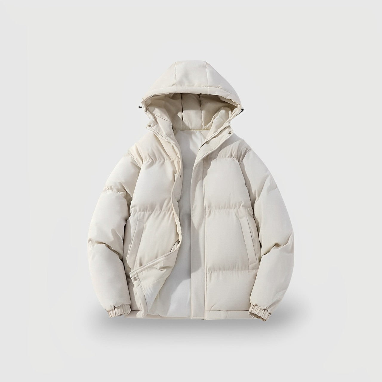 Women's Black Puffer Jacket Quilted Insulation