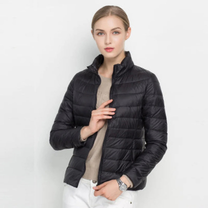 Women's Quilted Jacket Black Polyester